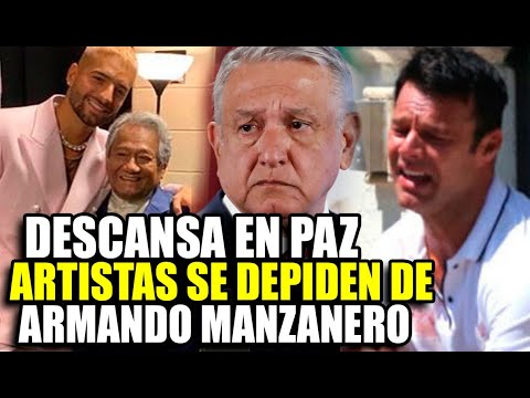 MALUMA, RICKY MARTIN, EL PRESIDENTE DE MX Y MÁS LLORAN LA PARTIDA DE ARMANDO MANZANERO
