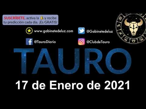 Horóscopo Diario - Tauro - 17 de Enero de 2021.