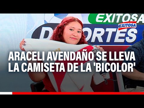 Araceli Avendaño acertó el marcador de Perú y se lleva la camiseta oficial de la 'Bicolor'