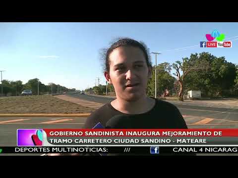 Gobierno Sandinista inaugura mejoramiento de tramo carretero Ciudad Sandino - Mateare