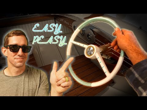EASY HOOKUP: Vintage Boat Steering - Cable and Pulley Setup
