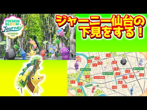 【ピクミンブルーム】ジャーニー仙台の下見をする！【Pikmin Bloom】