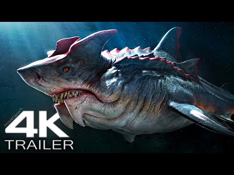 BLIND WATERS Trailer (2023) New Megalodon Shark Movie 4k
