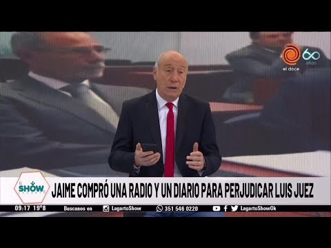 Ricardo Jaime compró una radio y un diario para denostar a Luis Juez