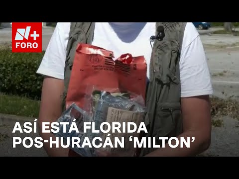 Ejército reparte ayuda humanitaria a damnificados de 'Milton' en Florida - Sábados de N+ FORO