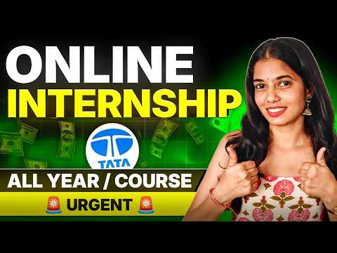TATA FREE Online Internships with CERTIFICATE | How to Apply | Open to All 🔥✅