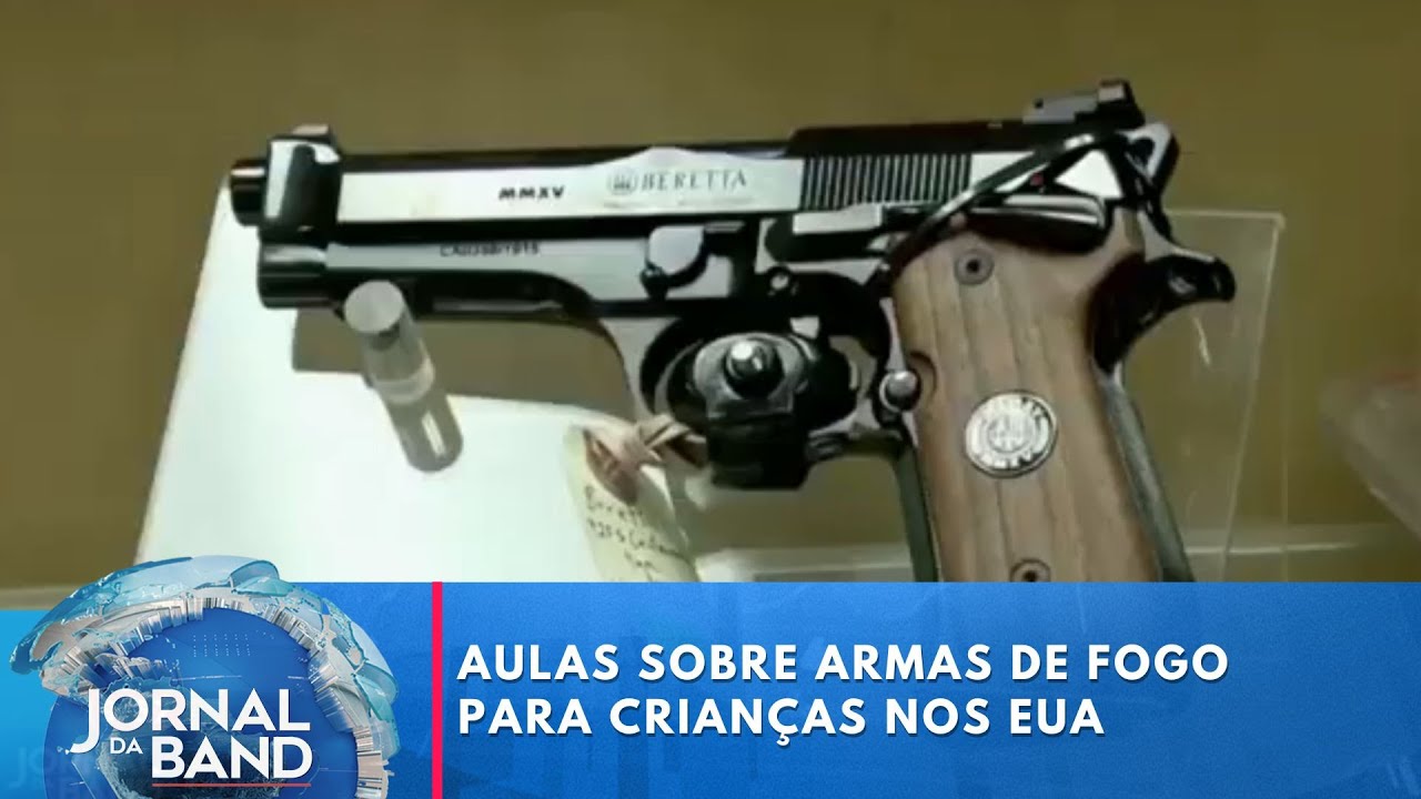 Aulas sobre armas de fogo para crianças nos EUA | Jornal da Band