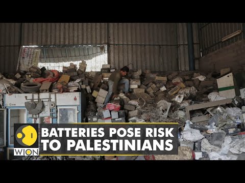 🌎Mounds of old batteries threaten health of Gaza residents | Latest International News | WION