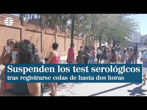 Madrid suspende los test serológicos a los profesores tras registrarse colas de hasta dos horas
