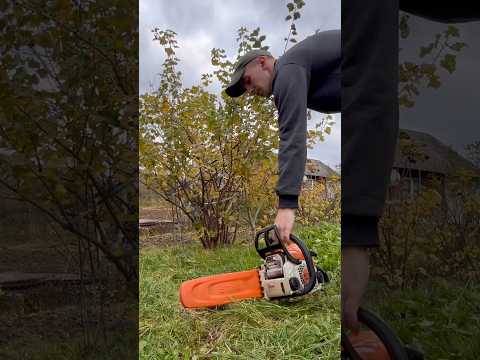 STIHL - MS 180 холодний запуск