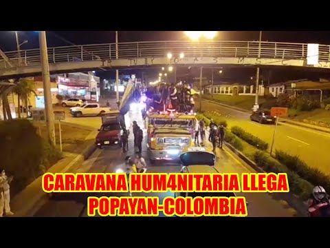 COLOMBIA ASÍ FUE LA LLEGADA DE LA CARAVANA HUM4NITARIA QUE TRANSPORTA INSUMO Y EQUIPO HOSPIT4LARIO..