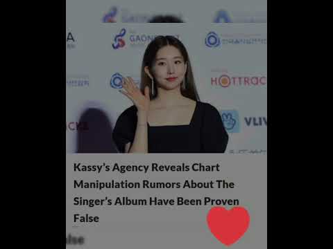 #Kassy's Agency Reveals Chart Manipulation Rumors About The Singer's Album Have Been Proven False