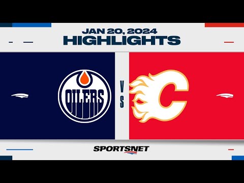 NHL Highlights |  Oilers vs. Flames - January 20, 2024
