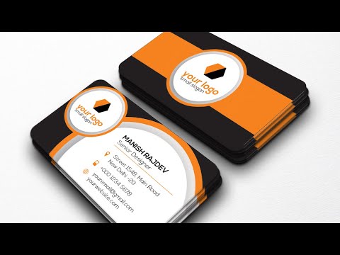 Business Card Templates | Professional Graphic Design Tutorial in coreldraw x24 (Hindi & Urdu)