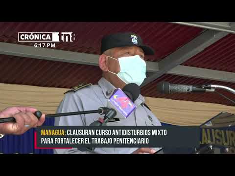 Capacitan a personal penitenciario de Tipitapa con curso antidisturbios - Nicaragua