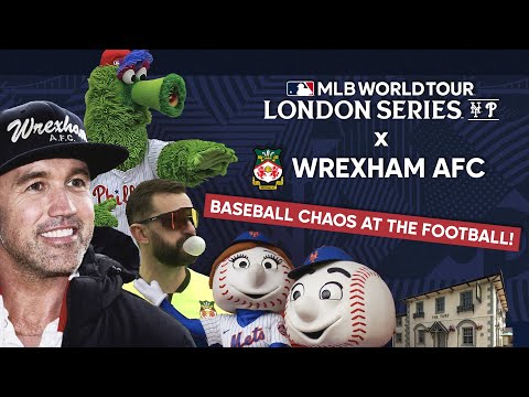 Rob McElhenney brought baseball to a Wrexham match