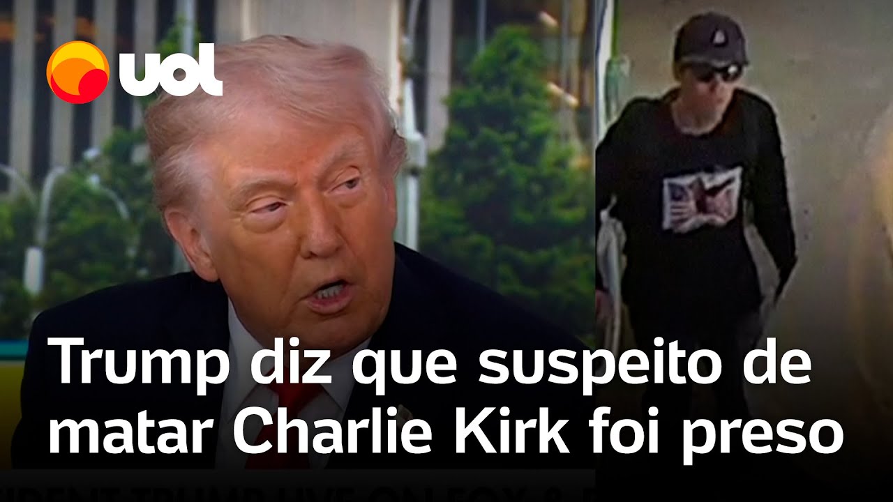 Charlie Kirk: suspeito de matar influenciador é preso, diz Trump; polícia afirma que pai o entregou