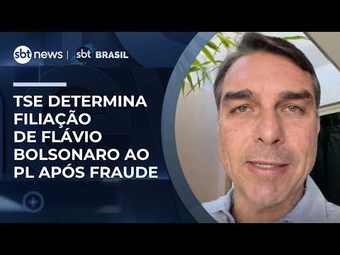 TSE determina restabelecimento de filiação de Flávio Bolsonaro ao PL após fraude | #SBTBrasil