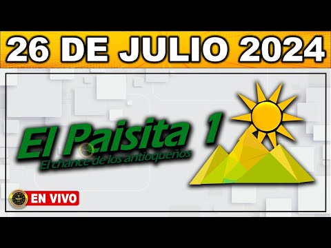 Resultado PAISITA 1 VIERNES 26 de julio 2024 #chance #paisitadia