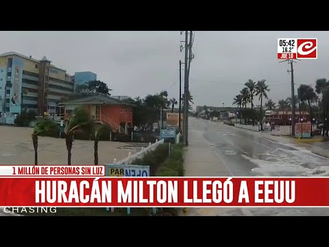 El huracán Milton llegó a Estados Unidos y ya se reportaron muertos