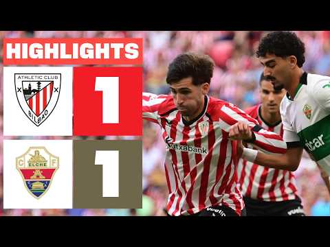 아틀레틱 클루브 1 - 1 엘체 | 하이라이트 라리가