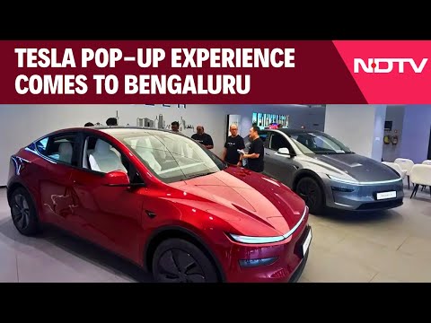 Tesla Comes To Bengaluru | Car Enthusiasts Line-up for the Tesla Pop-up Experience