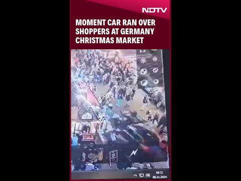 Germany News Update |On Camera: Video Shows Moment Car Ran Over Shoppers At German Christmas Market