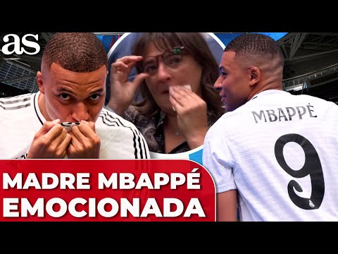 La MADRE de MBAPPÉ se EMOCIONA durante la PRESENTACIÓN de su HIJO con el REAL MADRID