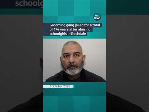 Grooming gang jailed for a total of 174 years after abusing schoolgirls in Rochdale | ITV News