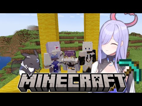 【Minecraft】More exploring and first look at the Nether?【Yurikago Kokone | V&U】