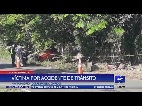 Víctima por accidente de tránsito en Chiriquí