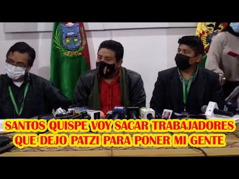 GOBERNADOR SANTOS QUISPE TENGO GENTE DE CONFIANZA QUE APOYARON MI CAMPAÑA..