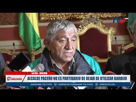 ALCALDE PACEÑO NO ES PARTIDARIO DE DEJAR DE UTILIZAR BARBIJO