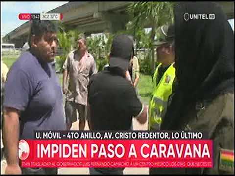 05012023  POLICIA IMPIDIÓ EL PASO DE CARAVANA DEL TRANSPORTE PESADO RED UNITEL