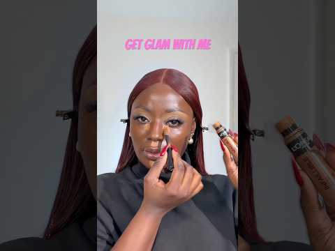 GET GLAM WITH ME. #makeup #beginnerfriendlymakeupforblackwomen #makeuplook #softglam