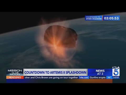 Countdown to Artemis II crew splashdown