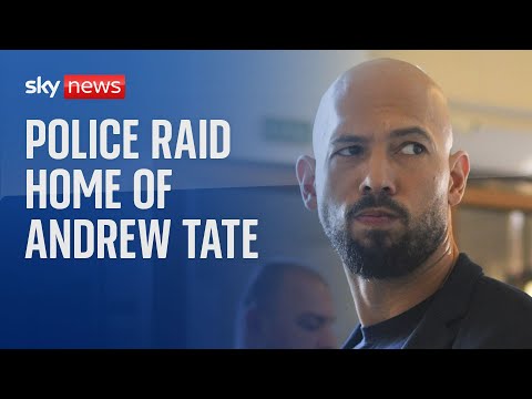 Andrew Tate: Police raid linked to alleged trafficking of minors
