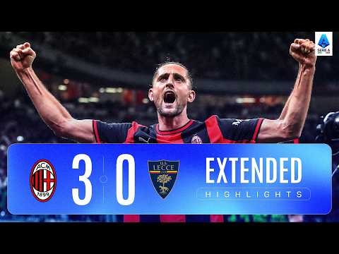 [세리에A] 밀란 vs 레체 3-0 확장 하이라이트