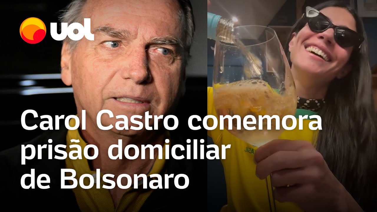 Bolsonaro preso Carol Castro comemora prisão do ex presidente veja vídeo