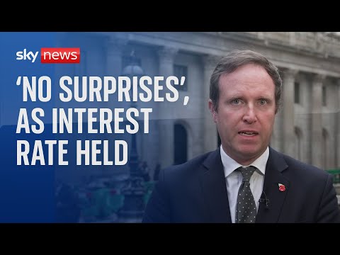 Interest rate: 'No surprises here' - Ed Conway analysis