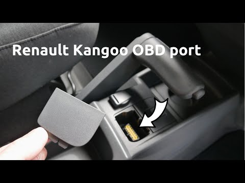 OBD port location and access in a Renault Kangoo (or Mercedes Citan/Nissan NV250)