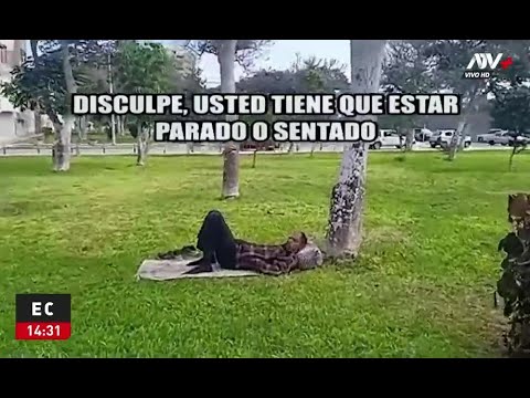 San Miguel: Sujeto golpea a serena por no dejarlo dormir en parque