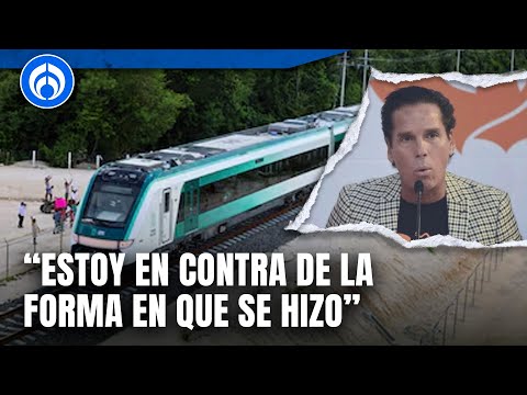 Roberto Palazuelos asegura que no está en contra del Tren Maya