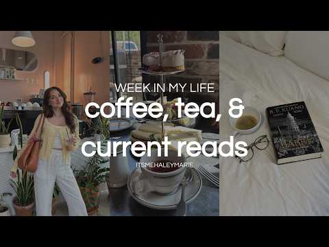 WEEK IN MY LIFE: current reads, afternoon tea, chores & i'm sick| Haley Marie ♡