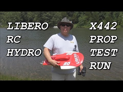 Libero RC Hydro X442 Prop test run