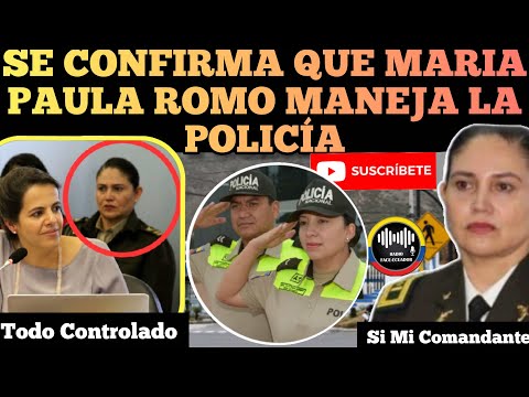 SE CONFIRMA QUE MARIA PAULA ROMO MANEJA LA POLICÍA NACIONAL NOTICIAS DE ECUADOR RFE TV