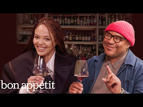 Thor's Tessa Thompson Guesses Cheap vs. Expensive Wines | Through The Grapevine | Bon Appétit