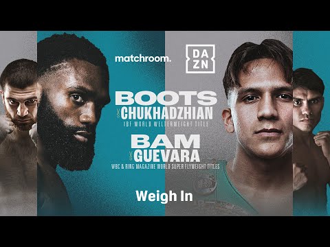 BOOTS ENNIS VS. KAREN CHUKHADZHIAN & BAM RODRIGUEZ VS. PEDRO GUEVARA WEIGH IN LIVESTREAM