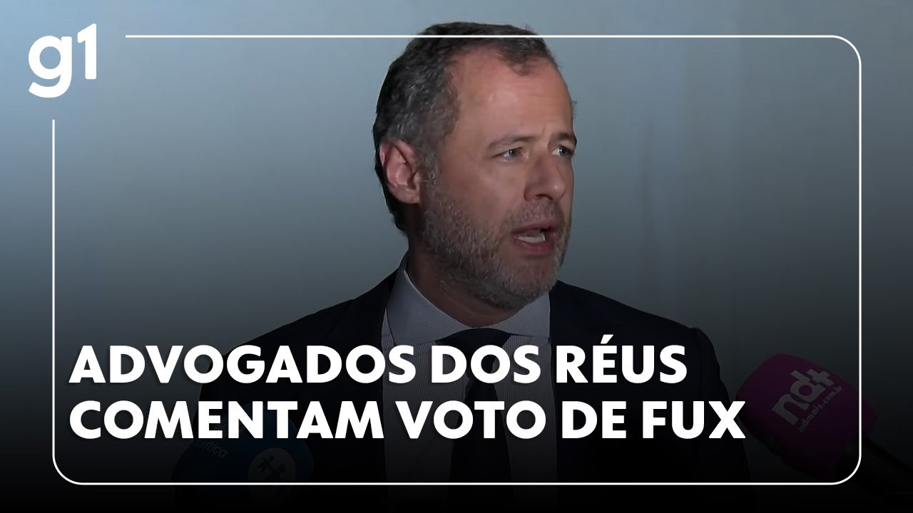 Jornal da Globo Advogados dos réus comentam voto de Luiz Fux