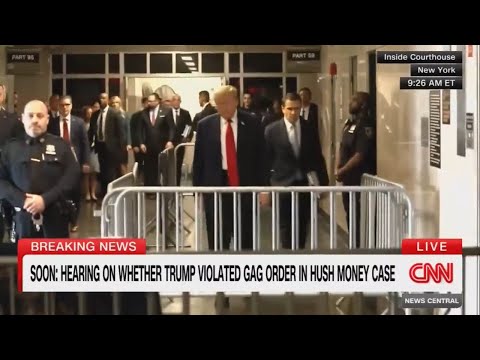 WOW! look whats happening to Trump lumbering into court BREAKING